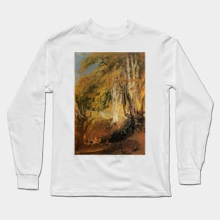 A Beech Wood with Gipsies Round a Camp Fire, 1799-1801 Long Sleeve T-Shirt